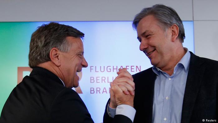 Ex-BER-Chef Hartmut Mehdorn und Ex-Bürgermeister von Berlin Klaus Wowereit